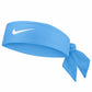 Blue Nike headband on a white background