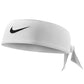 White Nike Dri Fit Swoosh Head Tie