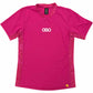 Pink sports jersey with 'OBO' logo on a white background