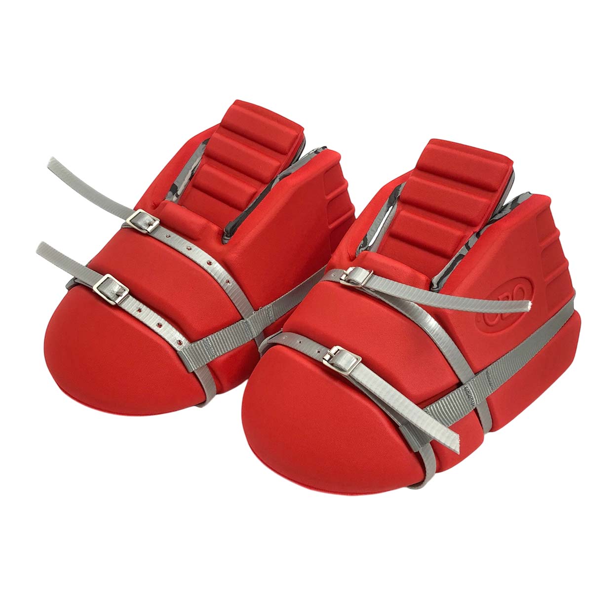 Angled pair of red OBO Robo Mini Kickers