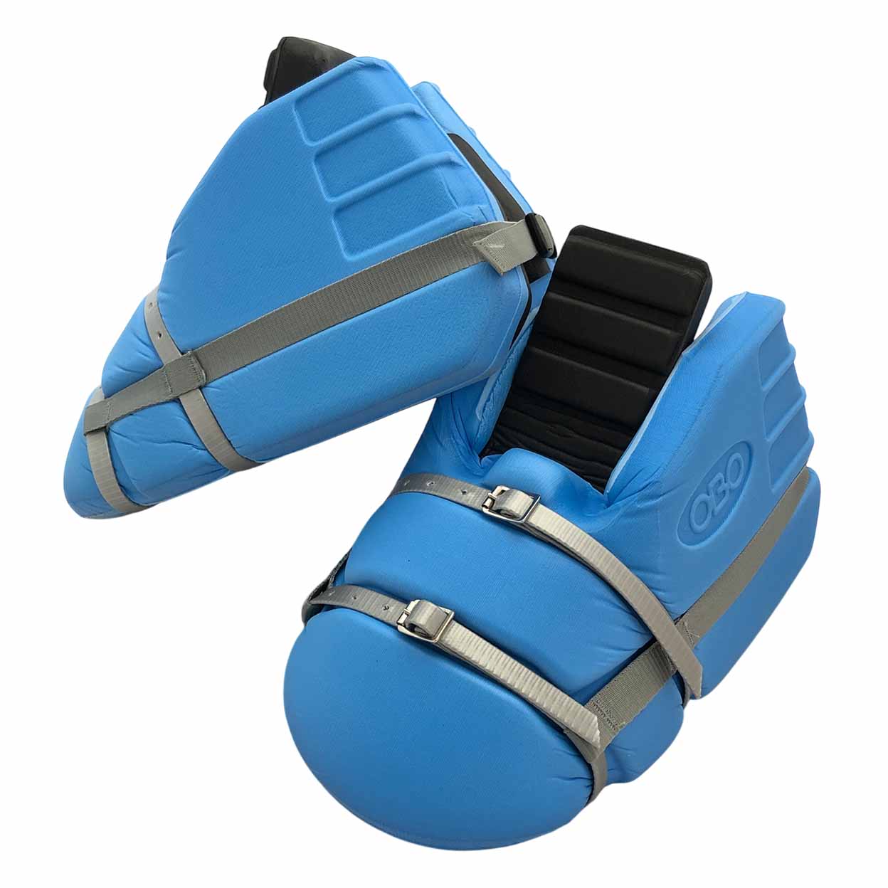 pair of blue OBO Yahoo Goalkeeping Kickers