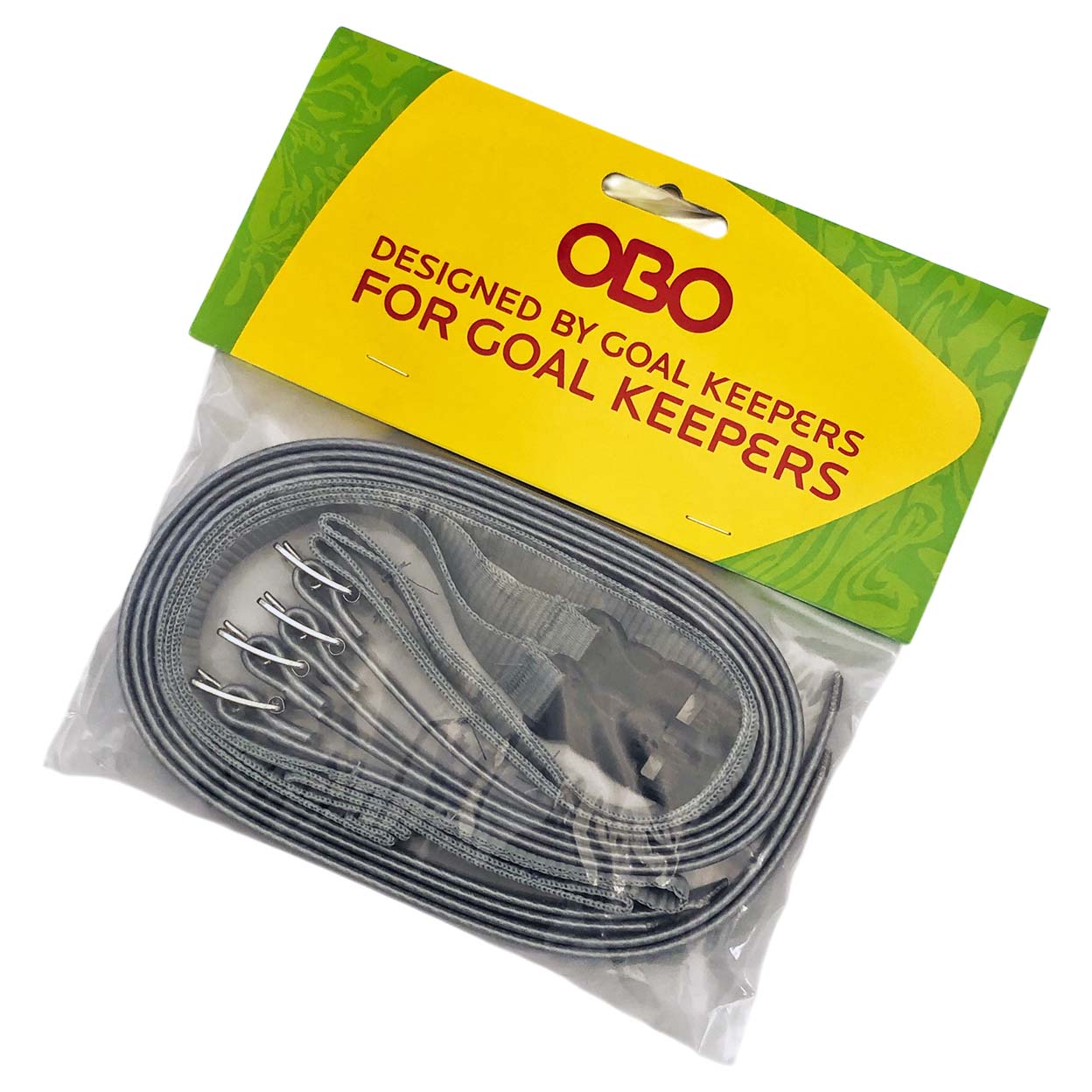 Angled package of OBO Yahoo Goalkeeping Replacement Kicker Straps.