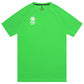 Green t-shirt with a logo on a white background