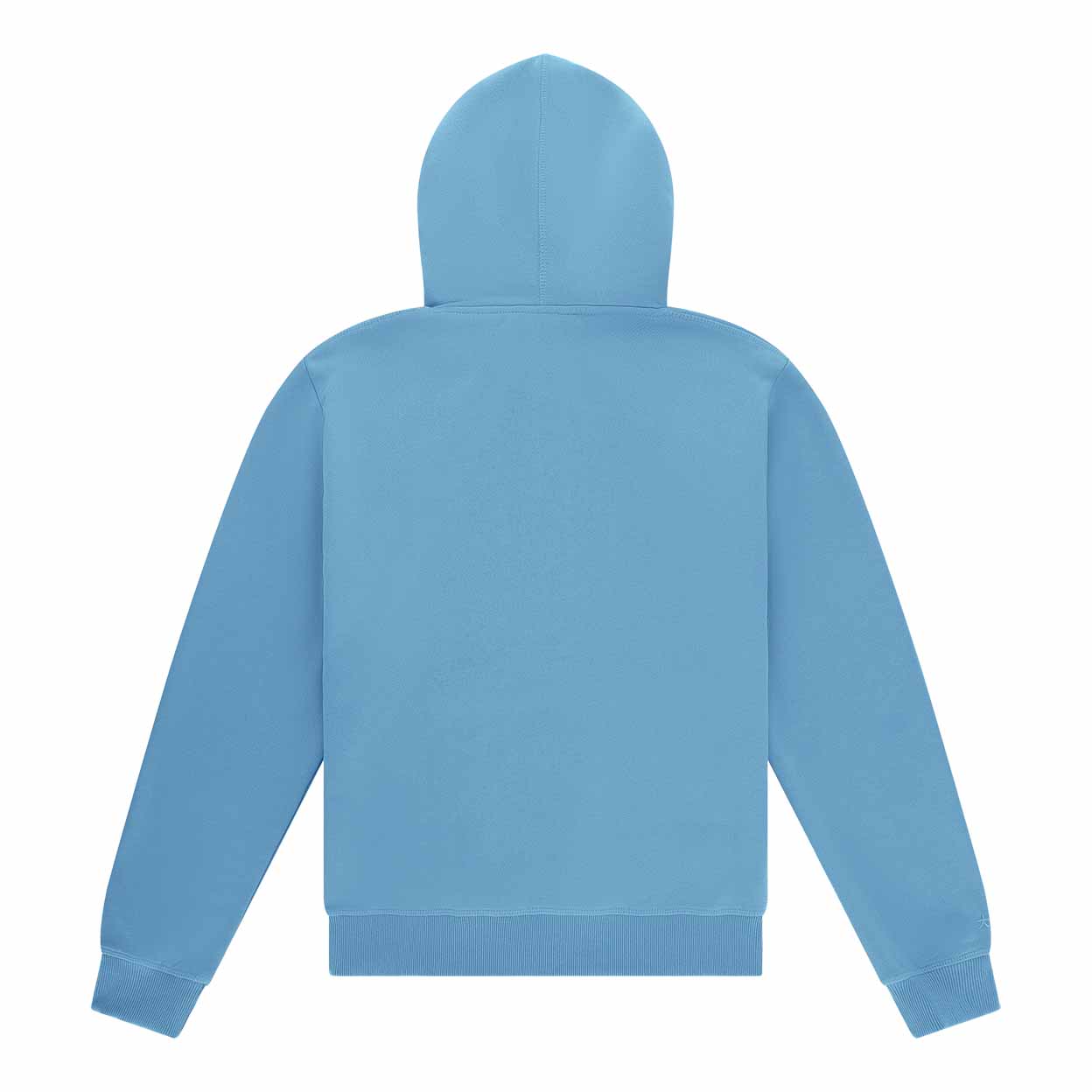 Blue hoodie on a white background