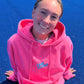 Smile girl wearing the pink Field Hockey Hooded Sweatshirt