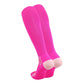 Pair of the Pink Ribbon Awareness Tube Socks from the back