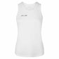 White tank top with a logo on a white background