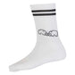 single black and white TK Crew Socks