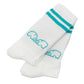 folded flat pair of aqua TK Crew Socks