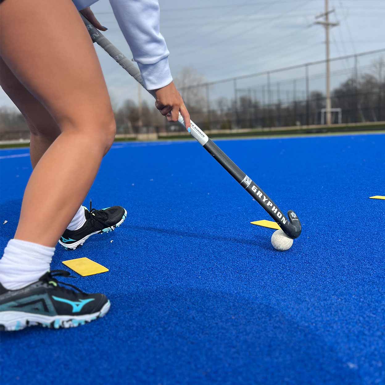 Player practicing with the Training Markers.