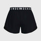 Back of the black Under Armour Women's Play Up Shorts 3.0