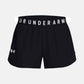 Front of the black Under Armour Women's Play Up Shorts 3.0