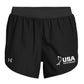 Black USA Field Hockey Under Armour Fly By Shorts