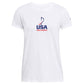 White USA Field Hockey Under Armour Tee