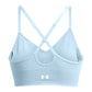 Back of the light blue Under Armour Vanish Seamless Low Bra