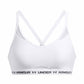 White sports bra with Under Armour logo on a white background
