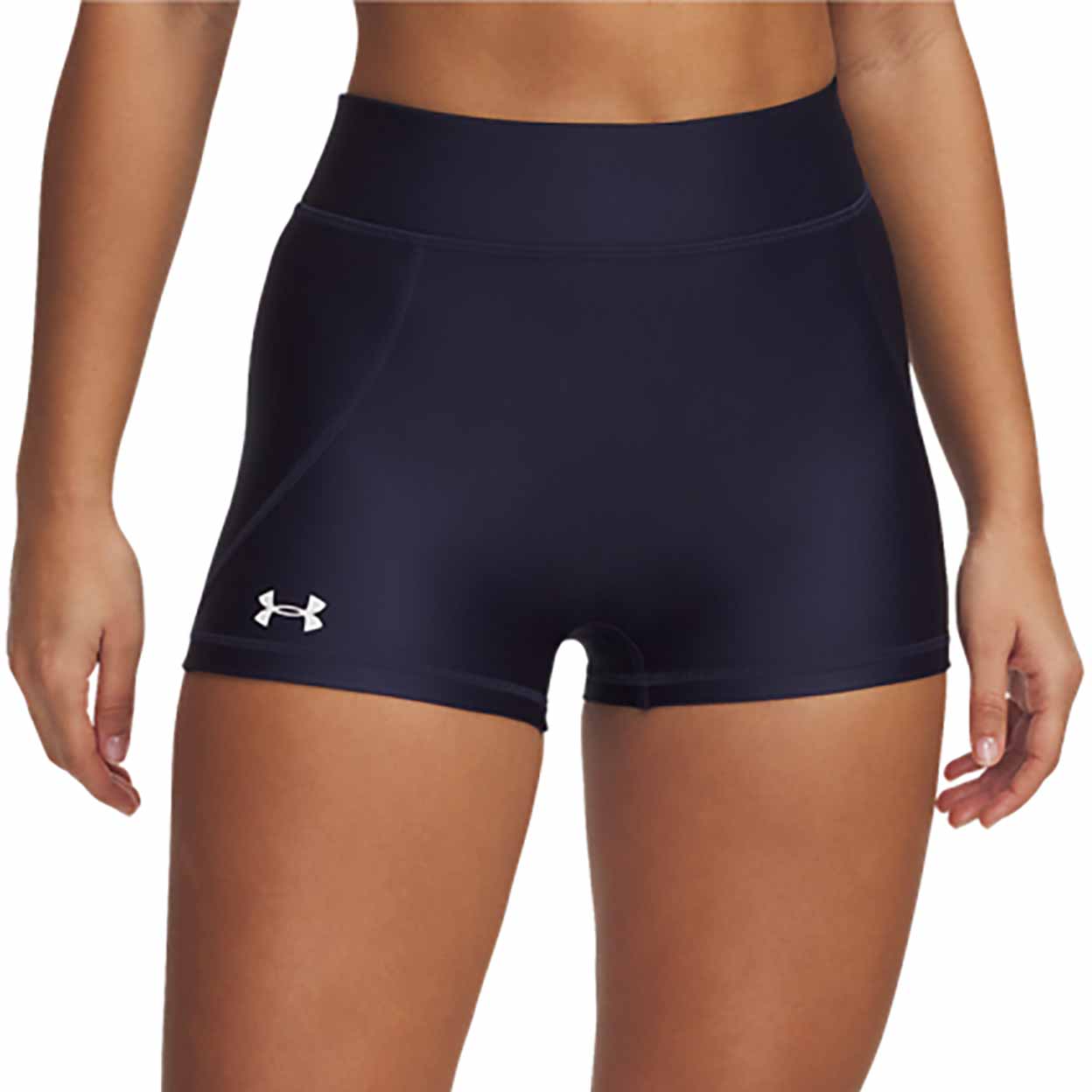 Front of the navy Under Armour Women's 3