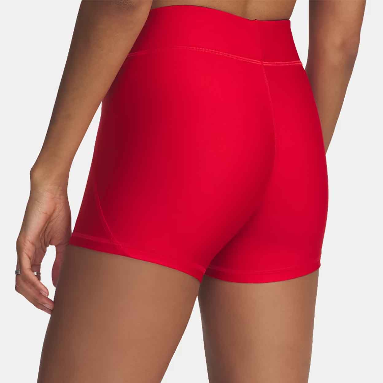 Back of the red Under Armour Women's 3