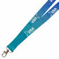 A blue and teal gradient lanyard with a silver metal swivel clasp, featuring the white printed text 'USA FIELD HOCKEY' and logo.