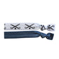 Blue and white Field Hockey Hair Ties 2 Pack