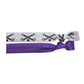 Purple and white Field Hockey Hair Ties 2 Pack