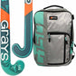 Grays hockey stick and backpack on a white background