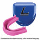 Mouth guard and case with text that reads *Case shown for reference only; color received may vary
