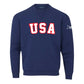 Navy USA Field Hockey Tackle Twill Crewneck