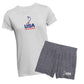 USA Loungewear Bundle grey tee grey shorts