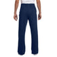 Back view of a model wearing the navy USA Field Hockey Unisex Open Bottom Sweatpants