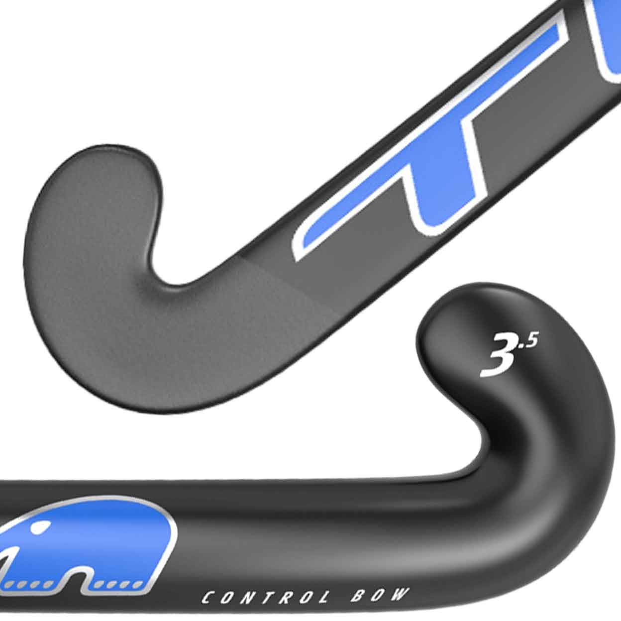 Close up of the TK 3.5 Control Bow Composite Field Hockey Stick