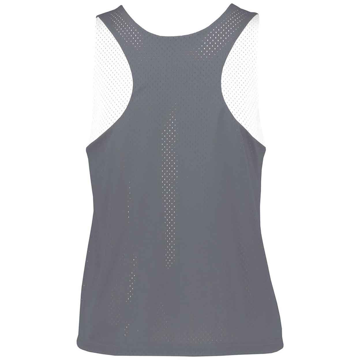 Augusta Ladies Mesh Reversible Pinnie grey back
