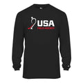 black USA Field Hockey Long Sleeve Performance Tee