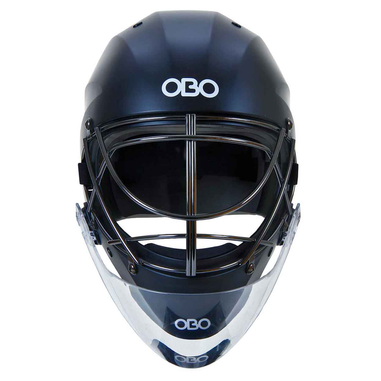 front view of the OBO Robo ABS Goalie Helmet