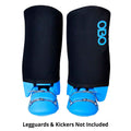 black OBO Slippa Indoor Legguard Covers