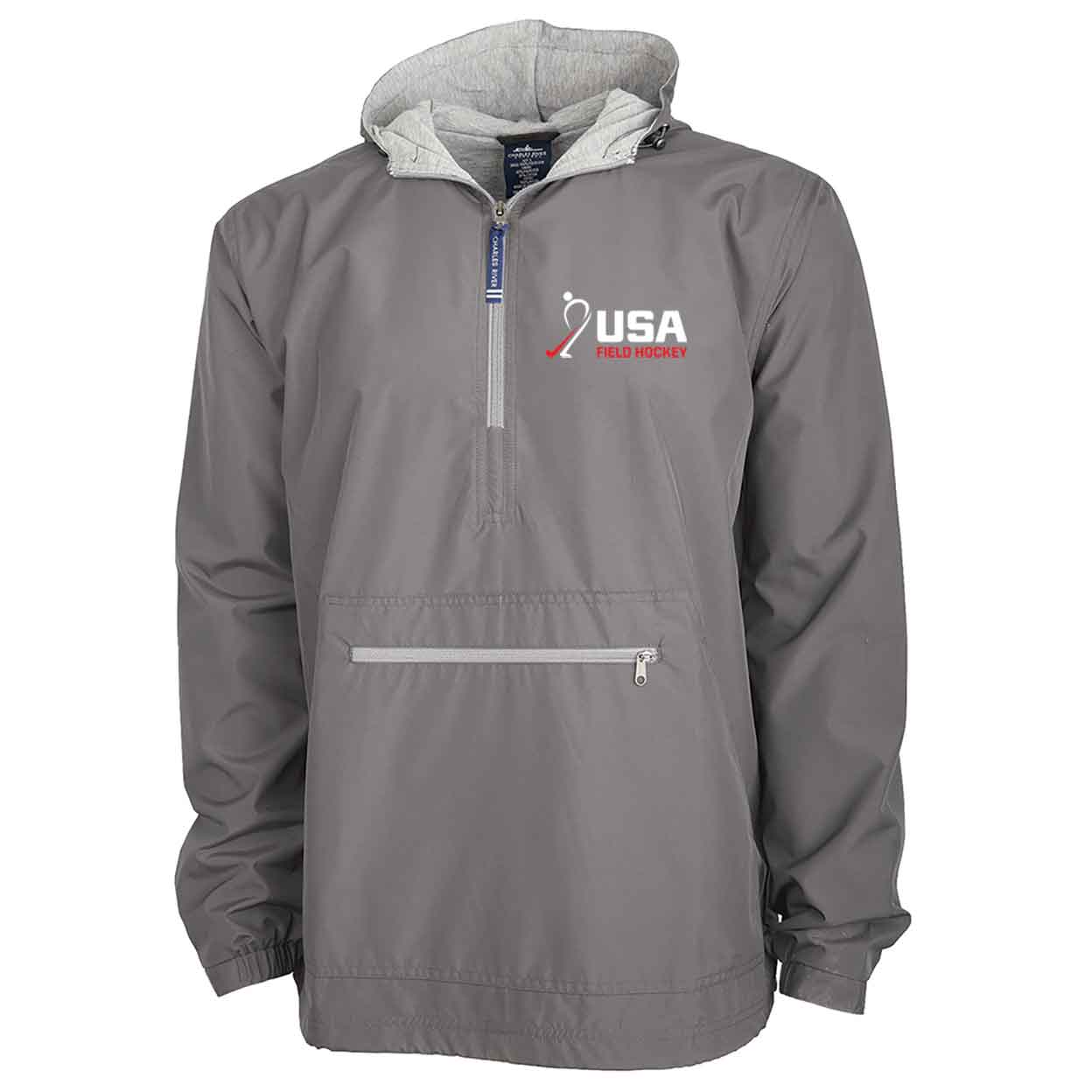 Front of the USA Field Hockey Unisex Anorak Jacket