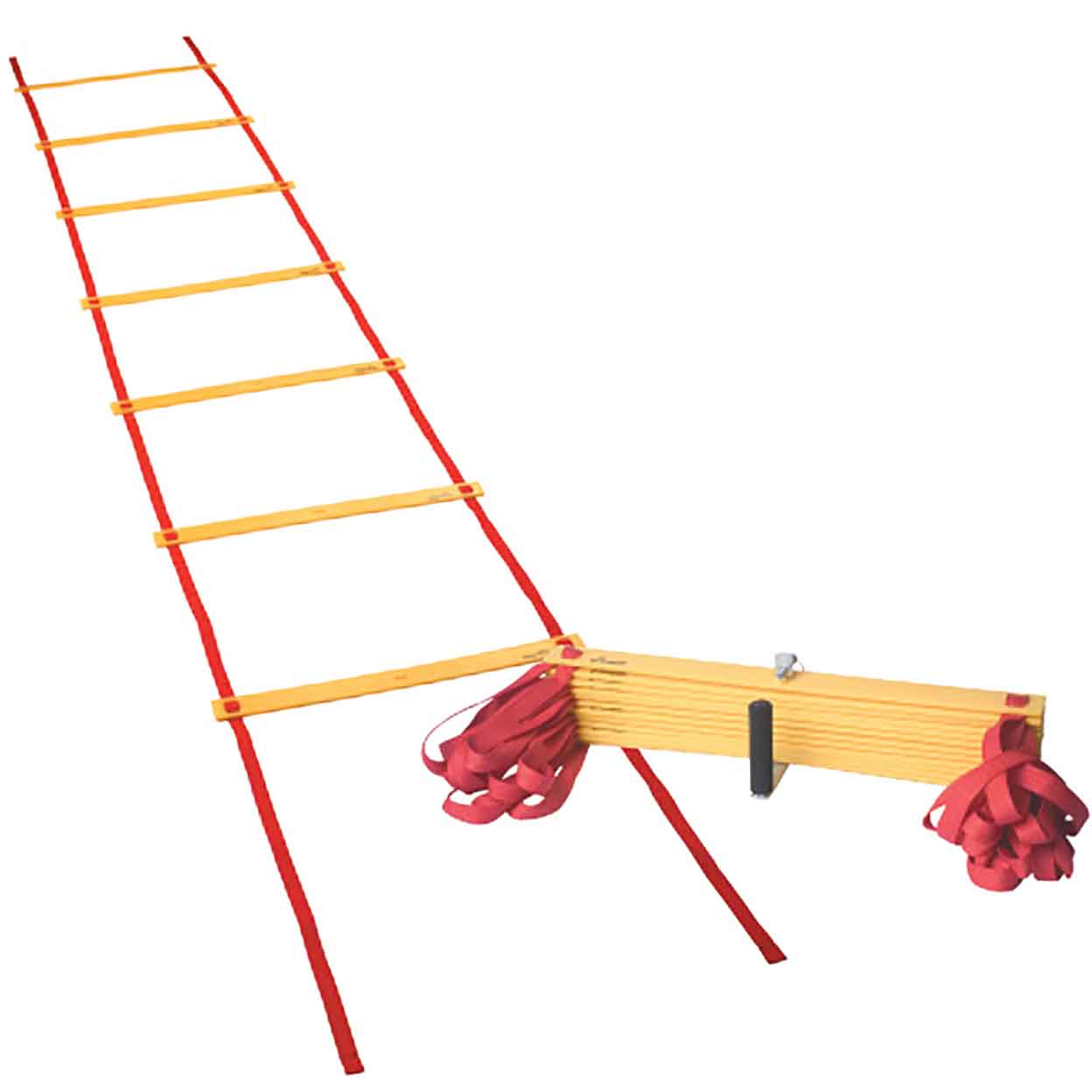 Speed Ladder shown laid flat and folded.