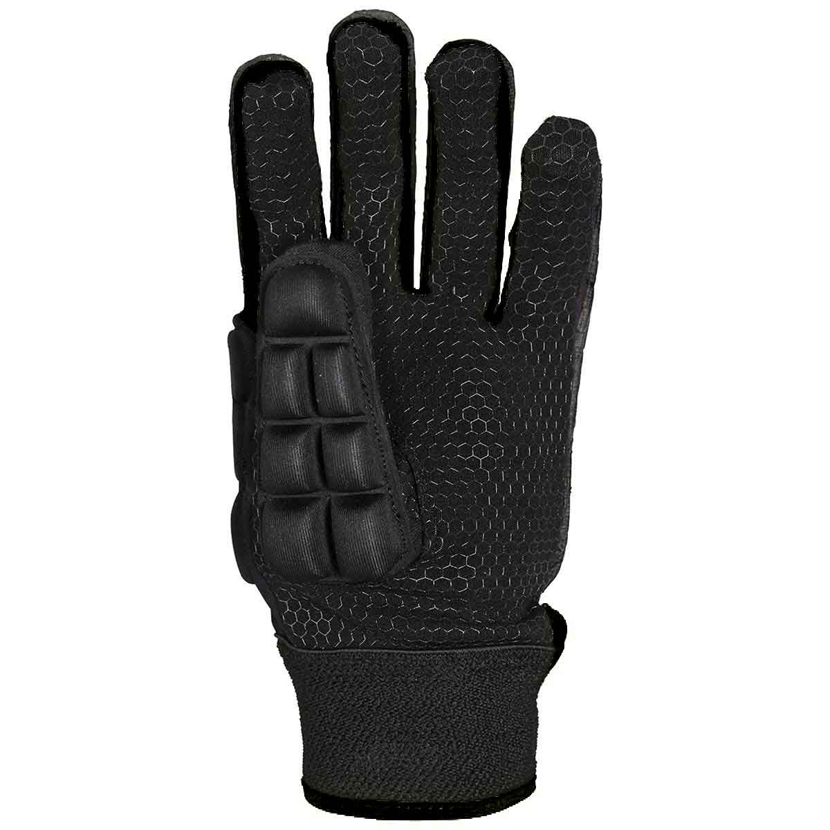 palm view of the black right hand Grays International Pro Field Hockey Glove
