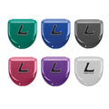 group shot of all the colors of the Longstreth Pearlized Mouthguard Case