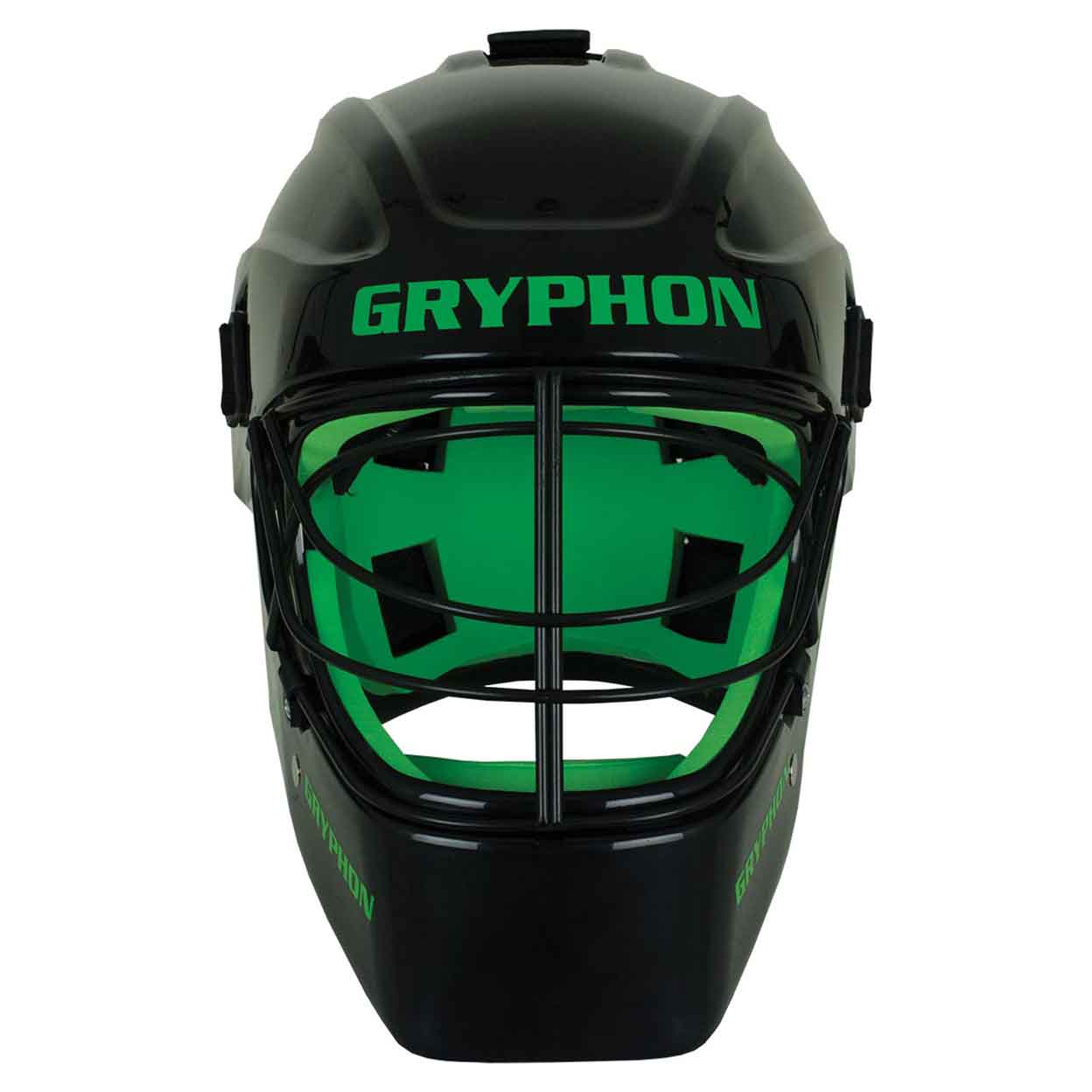 Front view of Gryphon Sentinel Goalkeeping Helmet