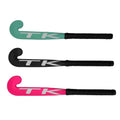 Teal, black and pink 18" TK Mini Autograph Field Hockey Sticks
