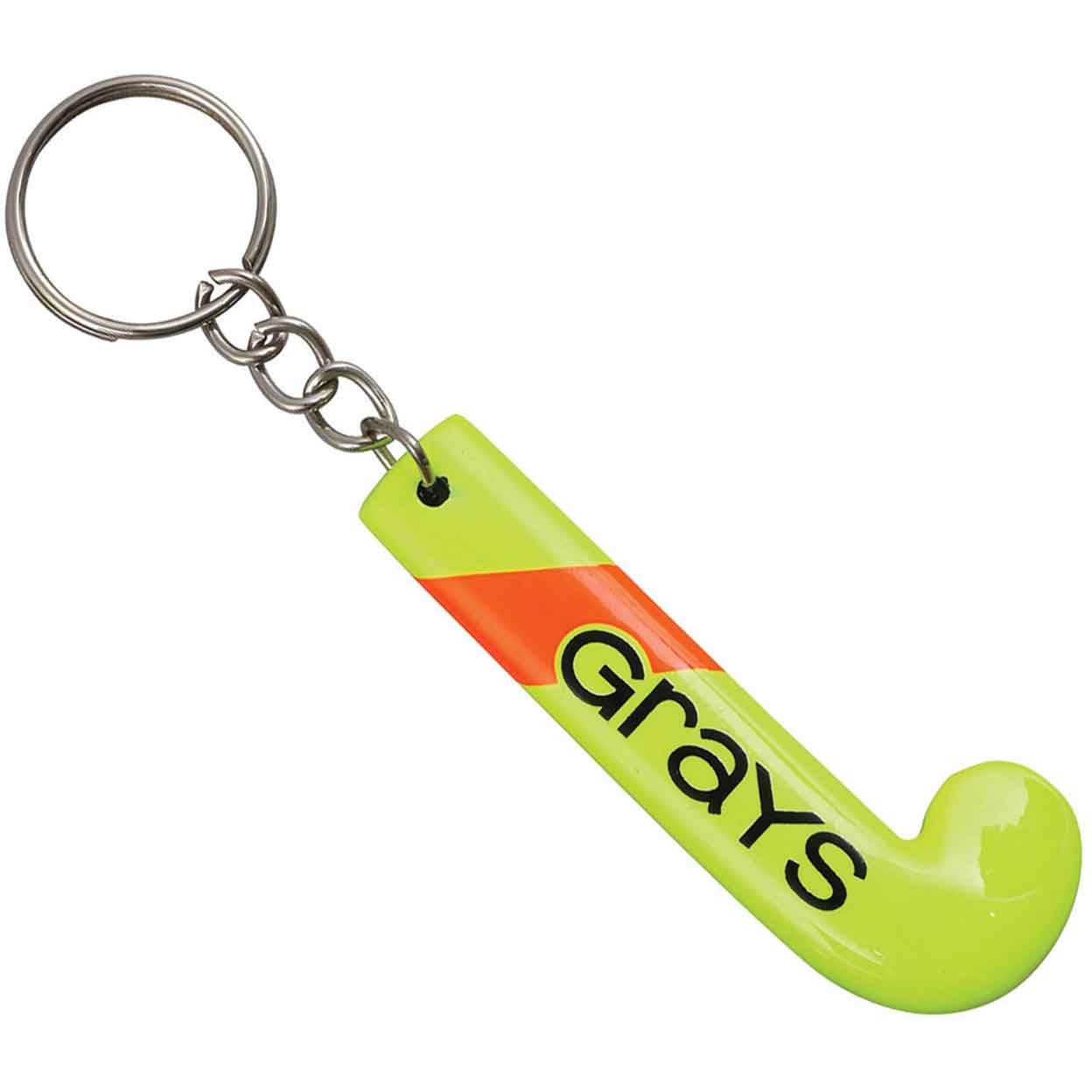 Yellow Grays Field Hockey Stick Key Chain