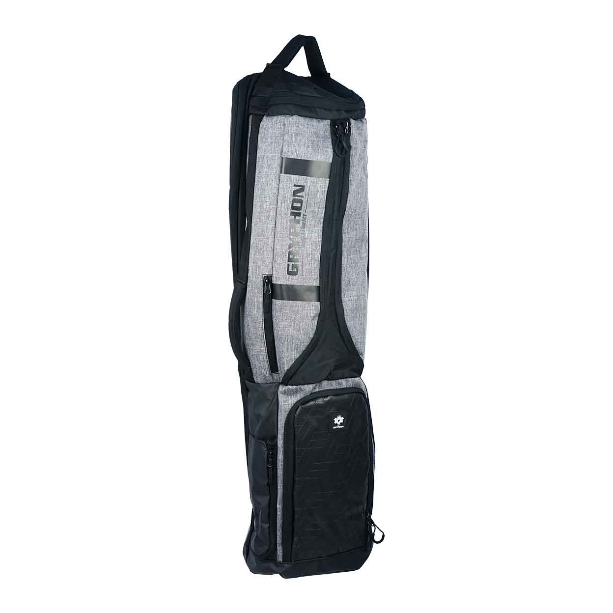 right side of grey Gryphon Finnie Field Hockey Stick Bag