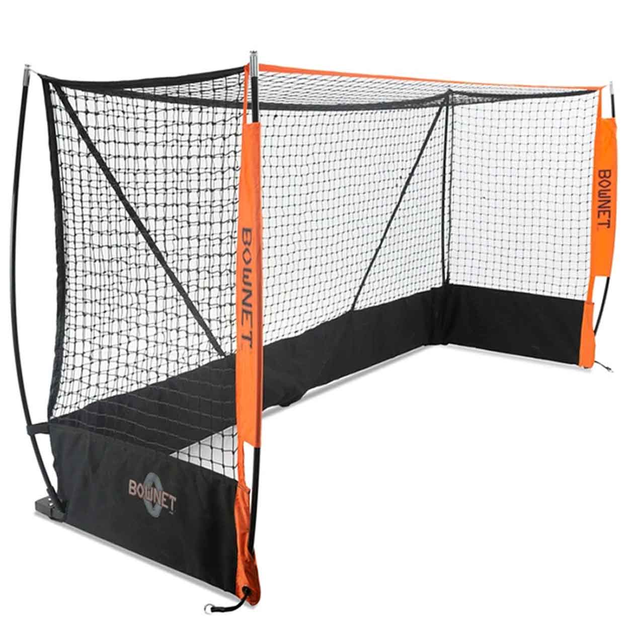 Angled full view of the Bownet Youth Field Hockey Net