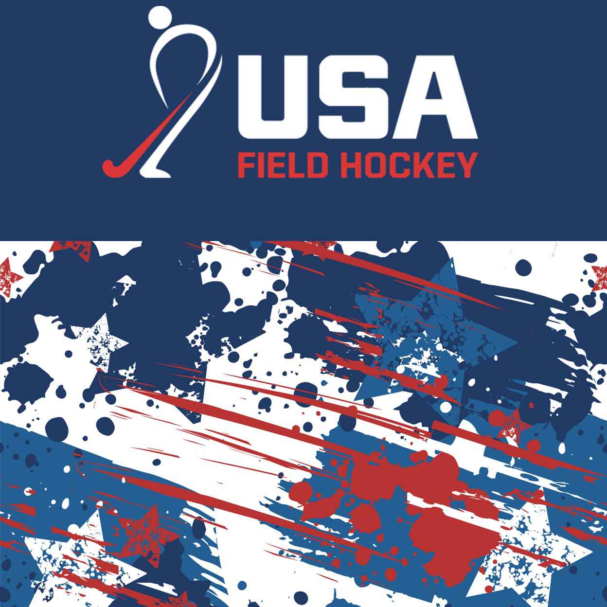 Hocsocx Under Shin-Guard Socks USA field hockey splatter pattern