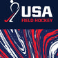 Hocsocx Under Shin-Guard Socks USA Field hockey Swirls pattern