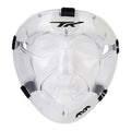 Front view of the clear TK2 Field Hockey Player Mask