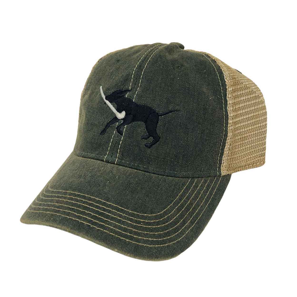 Field Hockey Dog Trucker Hat